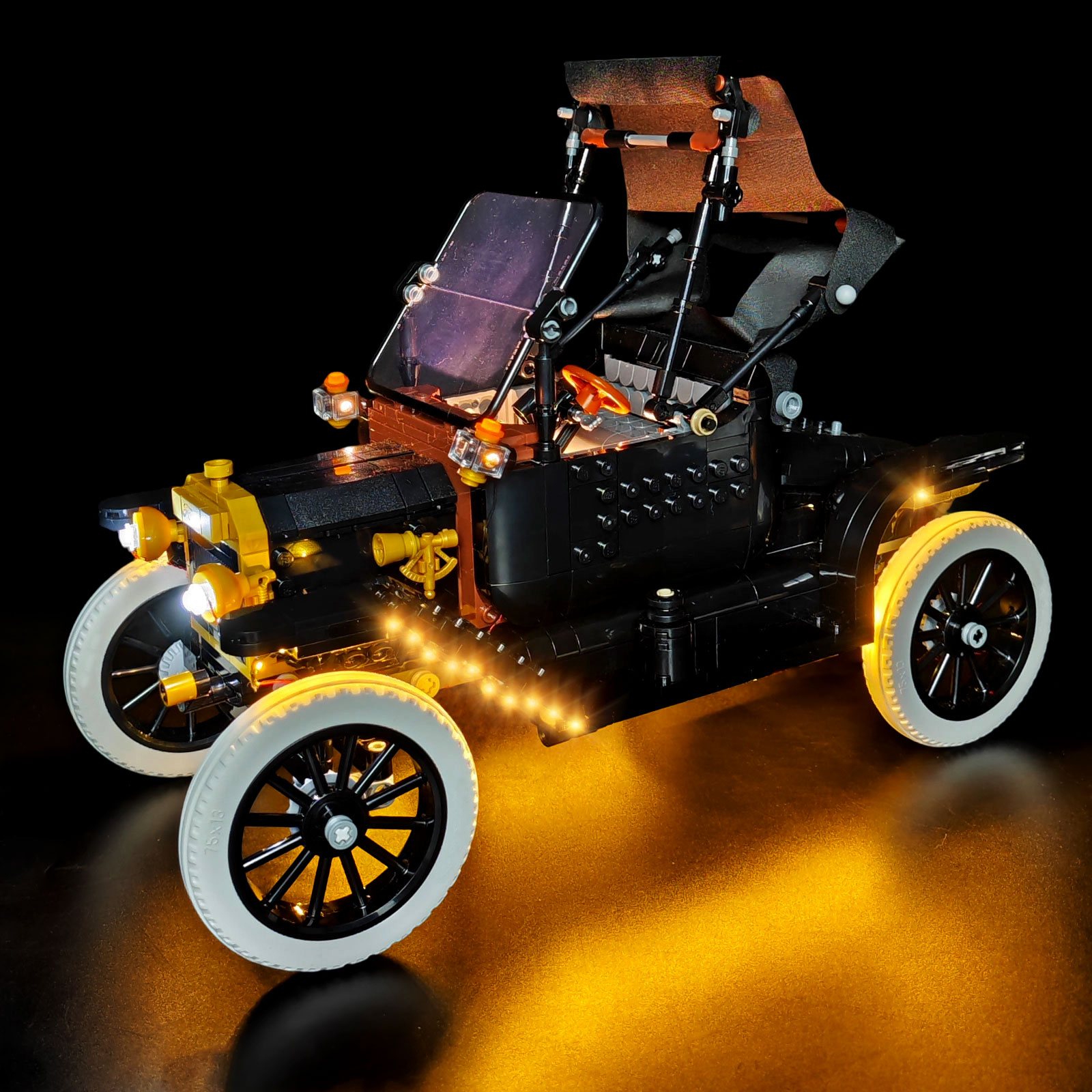 Model Kit Walmart - LYBMTWF LED照明キット レゴ11376フォードモデルTビルディングブロックと互換性あり（モデルブロックは含まれません）