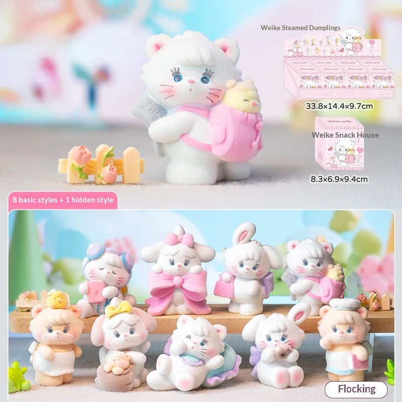 Model Kit Resin - ホット8個セット MIKKO プチペット ブラインドボックス かわいい猫ペット人形 キュートな粒状クリエイティブデスクトップオーナメント