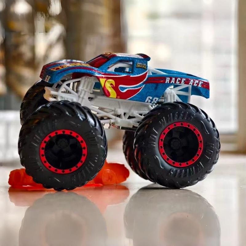 Hot Wheels Car Monster Trucks - ホットウィール ワイルドモンスタートラック 合金ダイキャスト オフロードカー おもちゃ 車両