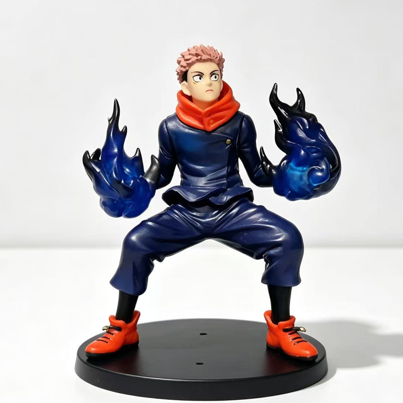 Model Kit Jujutsu Kaisen - ホットアニメ「呪術廻戦」のイタドリユウジのPVC製スタティックアクションフィギュア、アニメファンのためのコレクタブルアニメモデル、デスクトップデコレーション