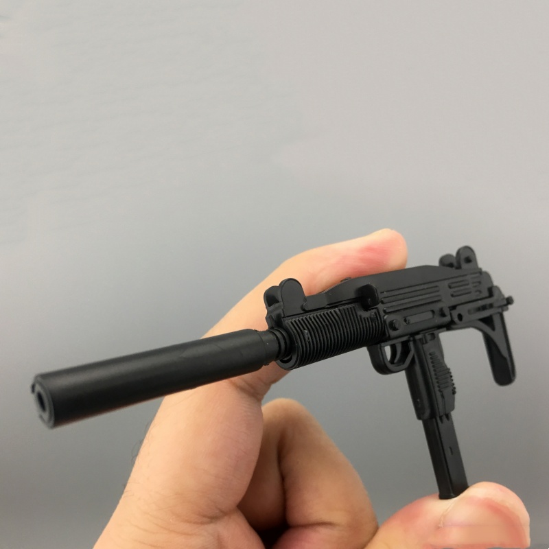 Model Kit Weapons - 1/6 スケール ウジ組み立てプラスチックモデルキット兵士用アクセサリー