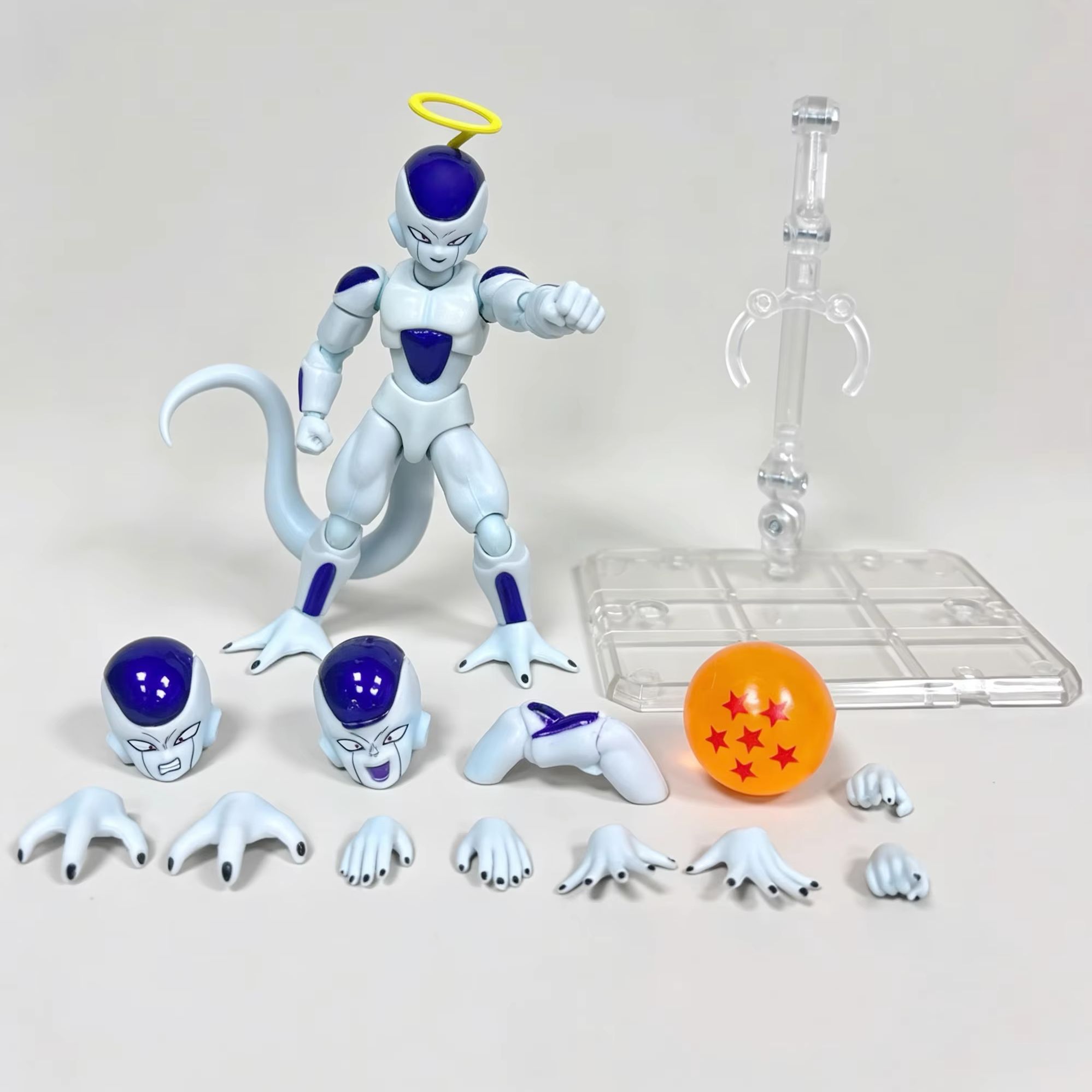 Model Kit Frieza - バンダイ SHF ドラゴンボール フリーザ第四形態 アクションフィギュア アニメモデル装飾品