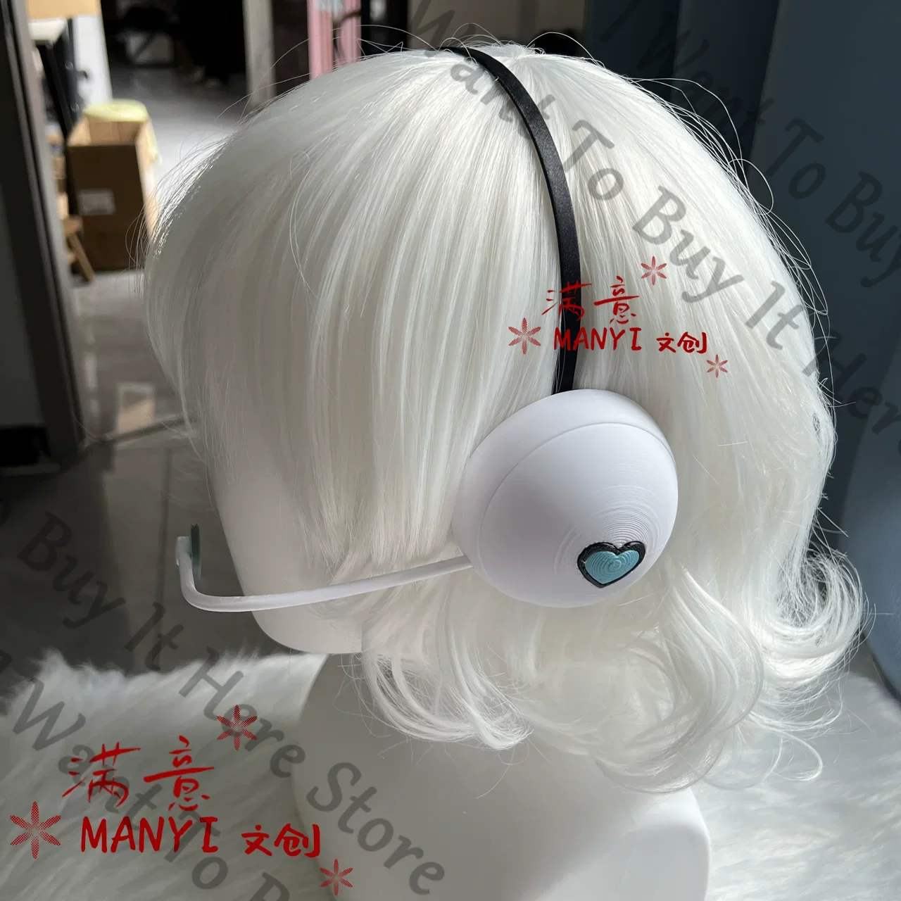 Youtube Model Kit - アニメエイリアンステージスアコスプレ漫画手作りイヤホンマイクモデルキット小道具ヘアバンドマイク機器音声管ギフト