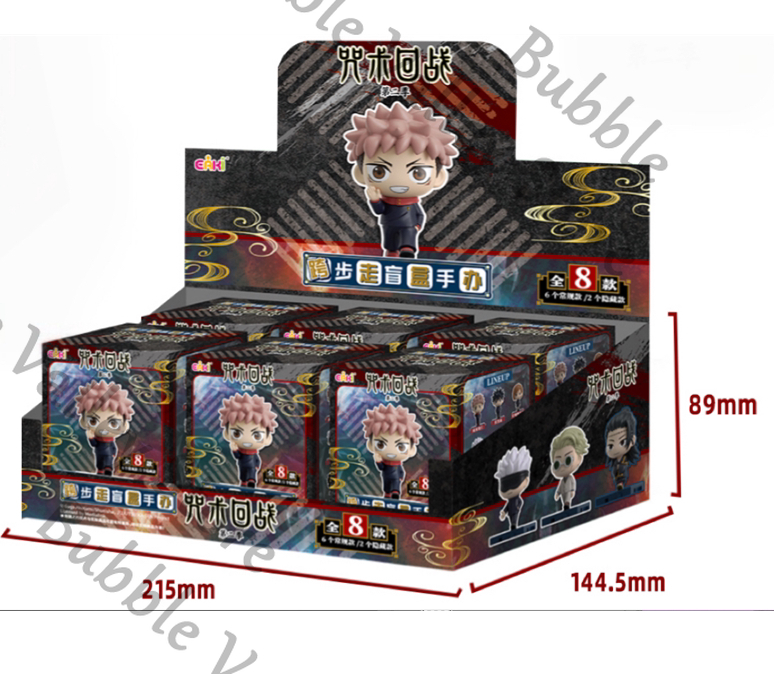 Model Kit Jujutsu Kaisen - 本物のアニメ「呪術廻戦」五条悟、波敷五斗、三目明コスプレガレージキット、漫画フィギュアモデルオーナメントギフト