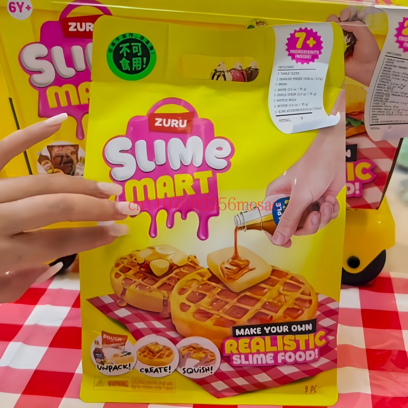 Model Kit Walmart - ZURU スライムマート ブラインドボックス ハンバーガー ピザシリーズ DIYリアルスライムフード