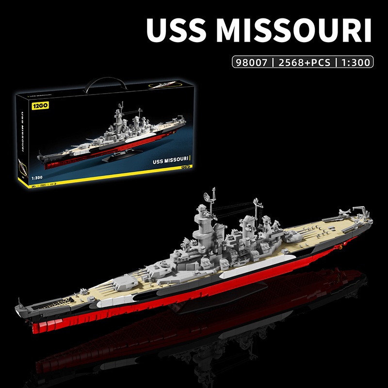 Model Kit Uss Missouri - ミリタリー 1:300 USS ミズーリ ビルディングブロックセット 第二次世界大戦