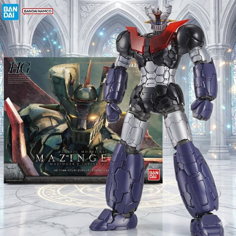 Model Kit Mazinger - 100% オリジナルバンダイオリジナル本物フィギュアマジンガー Z モデルキットアニメフィギュア HG マジンガー