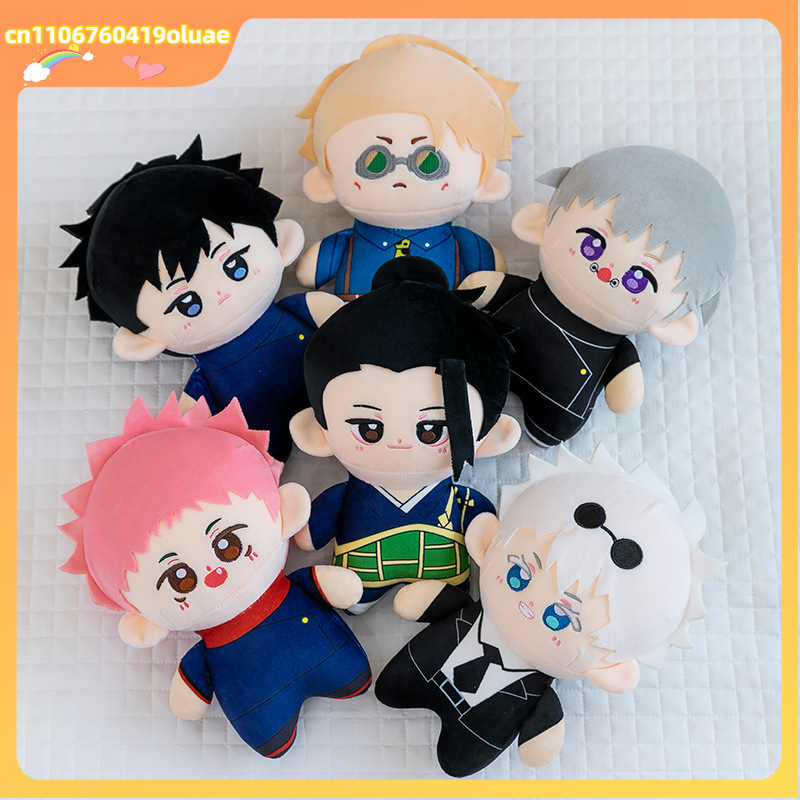 Model Kit Jujutsu Kaisen - 23cmの漫画「呪術廻戦」ぬいぐるみ、可愛いアニメぬいぐるみ、伏黒恵、イタドリ悠仁、五条悟のぬいぐるみ、ファンへのプレゼント