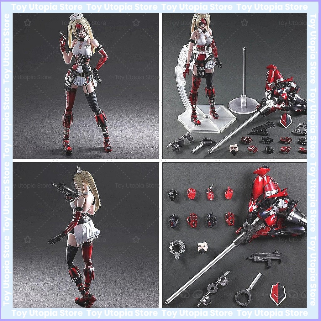 Model Kit Harley Quinn - 自殺分隊ハーレー・クインアクションフィギュア、第2世代クラウンウーマンドール、可動式コレクタブルモデル、箱入りディスプレイ装飾品