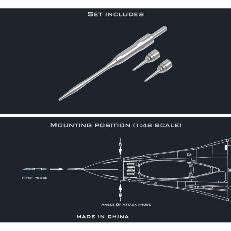 モデルアクセサリー F16I ピトー管と攻撃角度プローブ 1 - Youtube Model Kit のレビューと価格