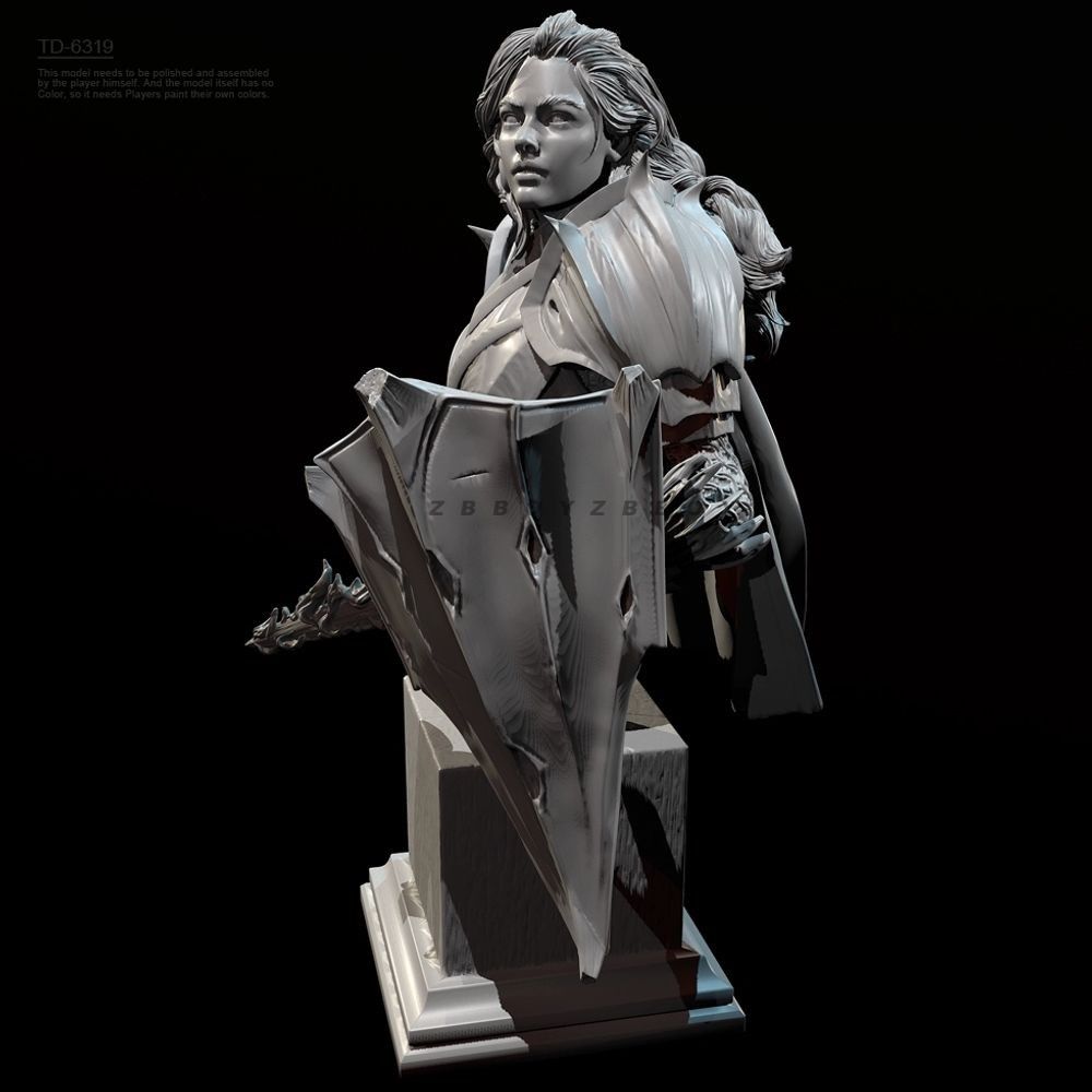 55 ミリメートル 70 ミリメートル女性騎士のバスト樹脂バ - Model Kit Knight のレビューと価格