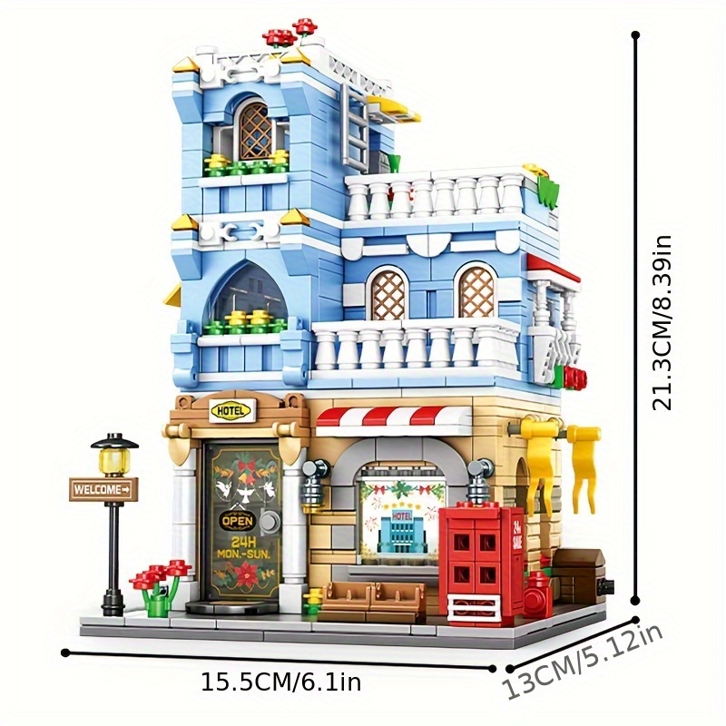街並みの風景、スーパーマーケット、ホテル、ビルディングブロッ - Model Kit Walmart のレビューと価格