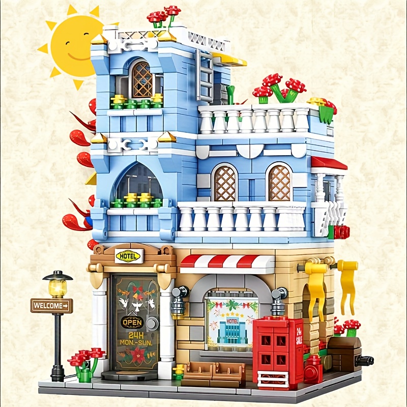 街並みの風景、スーパーマーケット、ホテル、ビルディングブロッ - Model Kit Walmart のレビューと価格