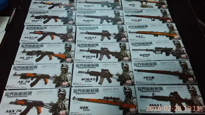4D オールドセクションガン 18 ピース/セット 1:6  - Model Kit Weapons のレビューと価格