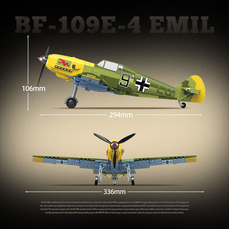 炎上の戦闘機モデル ビルディングブロックおもちゃセット -  - Model Kit Mustang のレビューと価格