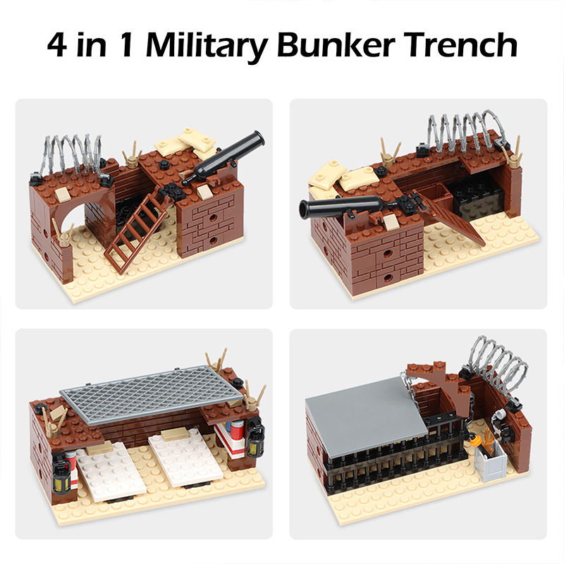 ホット WW2 軍事トレンチバンカー防衛基地バンカーモデル構 - Model Kit Weapons のレビューと価格