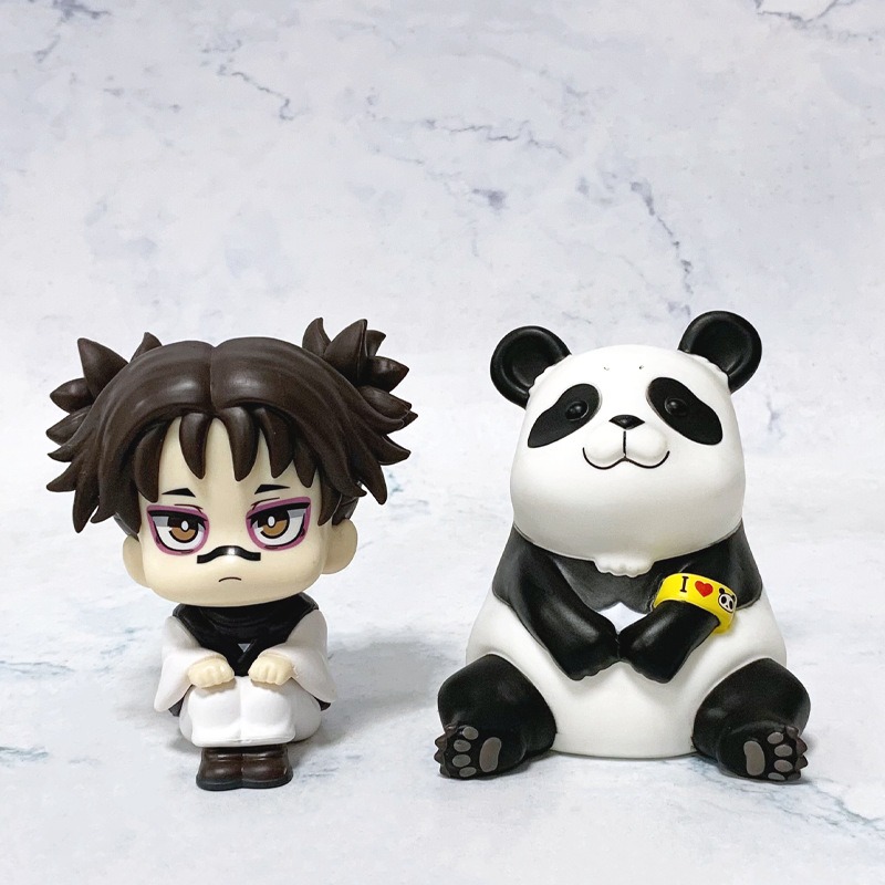 アニメ「呪術廻戦」の可愛い角色、チョソとパンダのルックアップ - Model Kit Jujutsu Kaisen のレビューと価格
