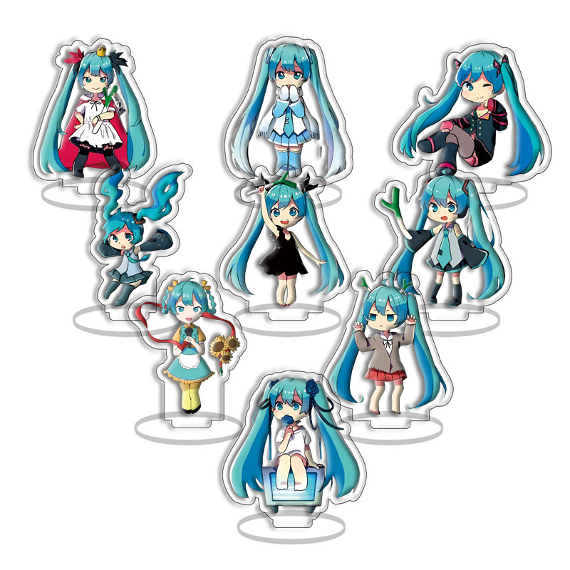 初音ミク プリンセス アクリルスタンドフィギュア 9個セット - Model Kit Anime のレビューと価格