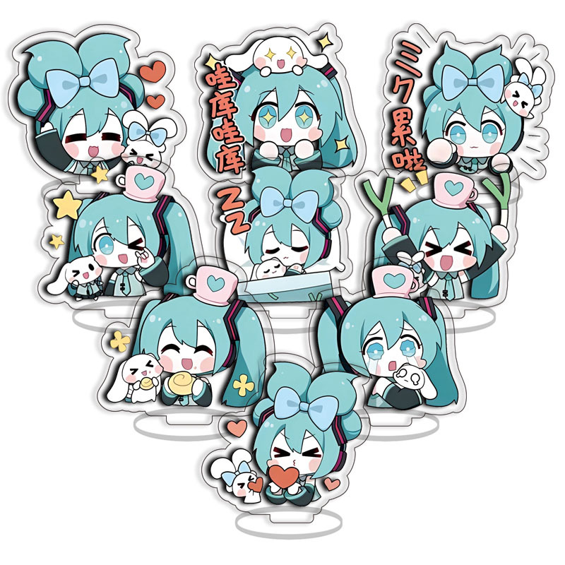 初音ミク プリンセス アクリルスタンドフィギュア 9個セット - Model Kit Anime のレビューと価格