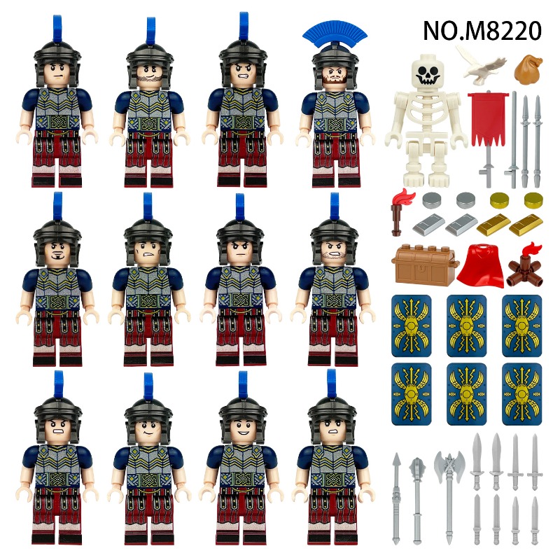 ミニドール 組み立てブロック 中世騎士軍隊 ミニドール 古代 - Model Kit Knight のレビューと価格