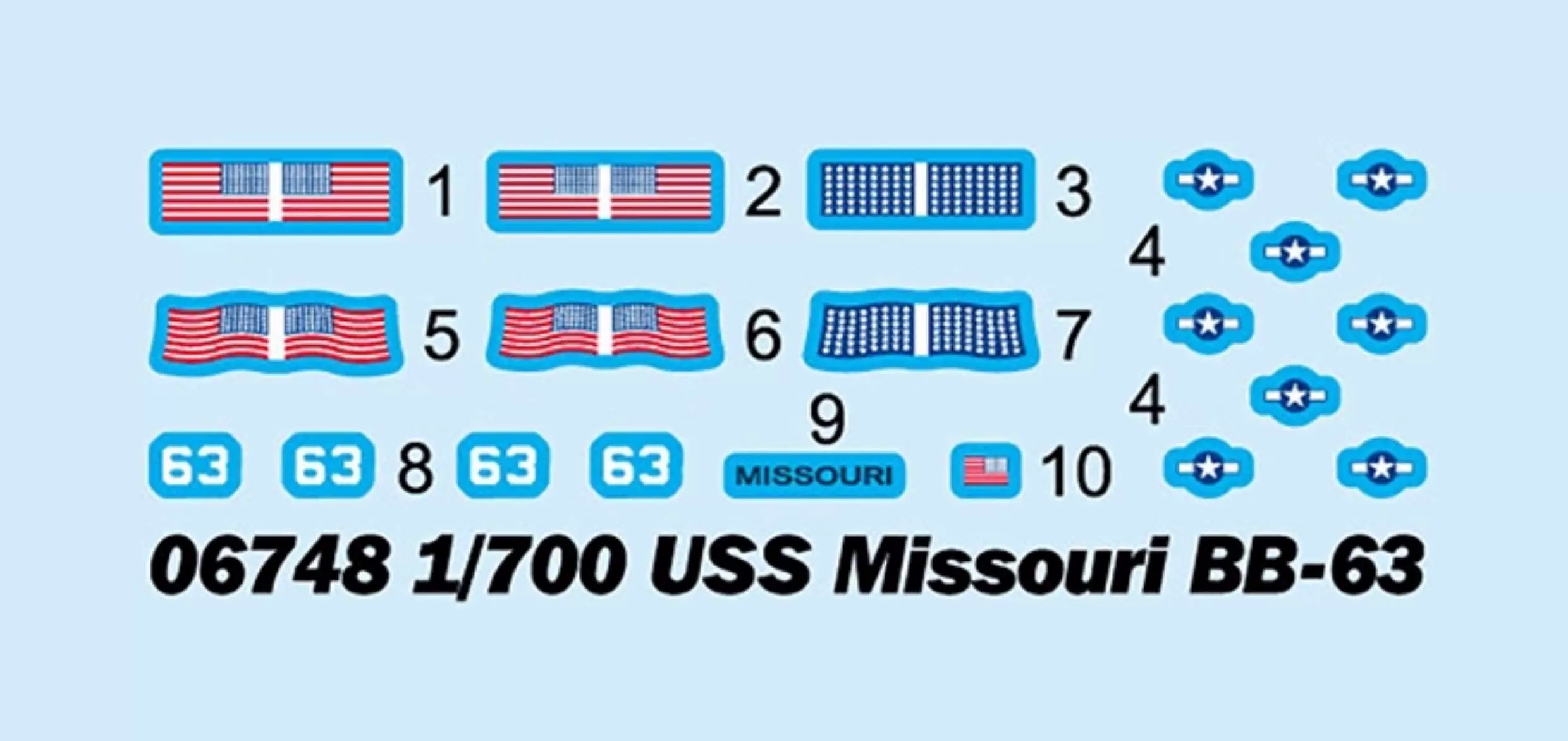 トランペッター 06748 1/700 スケール USS B - Model Kit Uss Missouri のレビューと価格