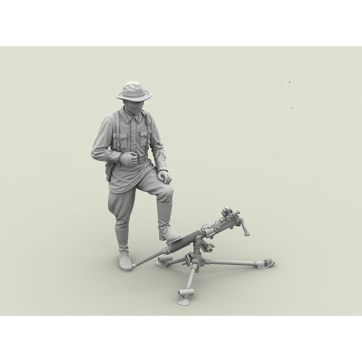 1/35スケール樹脂製未塗装モデルキット、捕獲した機関銃を持 - Model Kit Weapons のレビューと価格