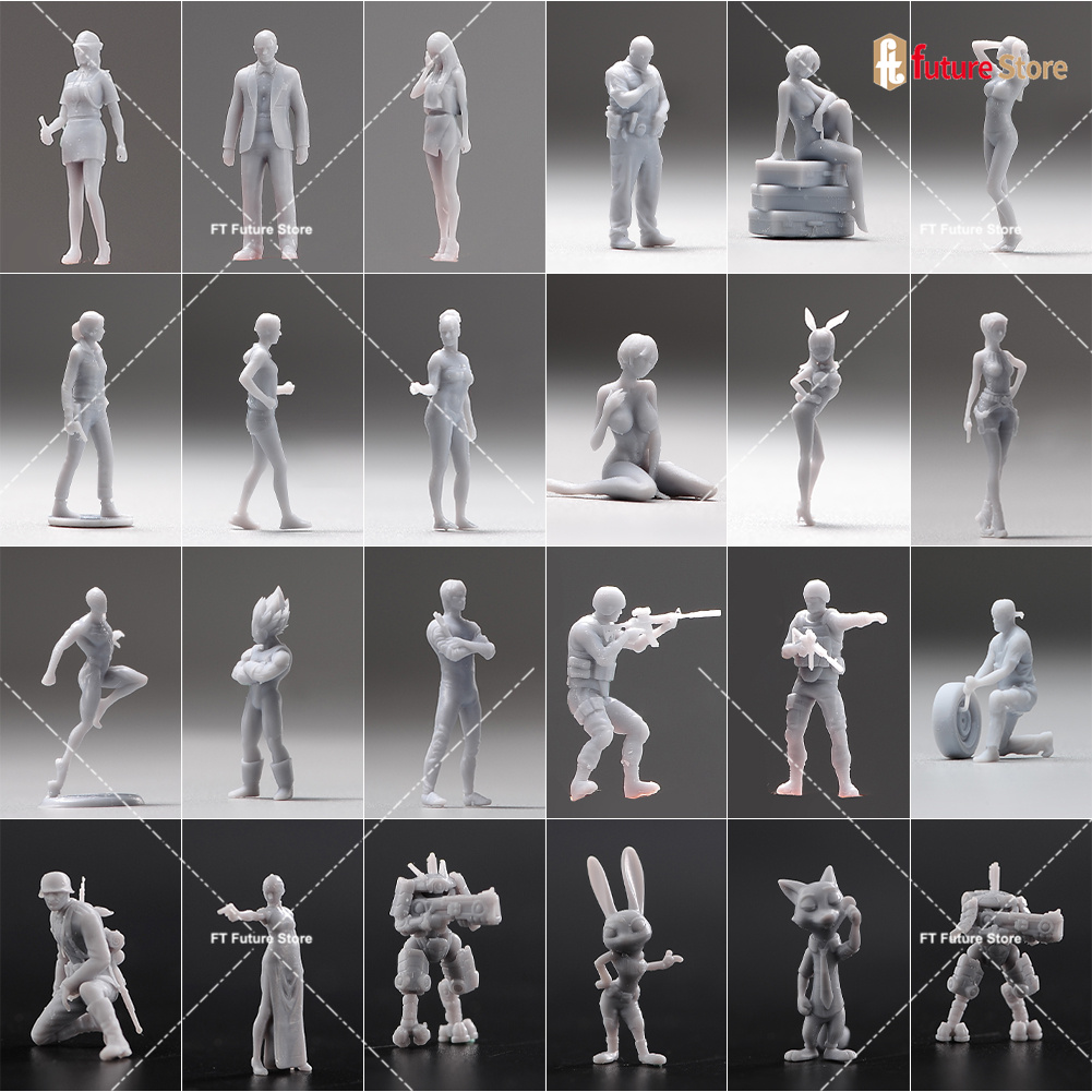 DIYブラインドボックス 5/10個セット 未塗装ミニチュア - Model Kit Resin のレビューと価格