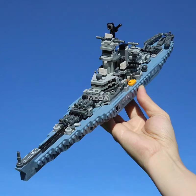 630ピース USSミズーリ BB-63 組み立てブロックキ - Model Kit Uss Missouri のレビューと価格
