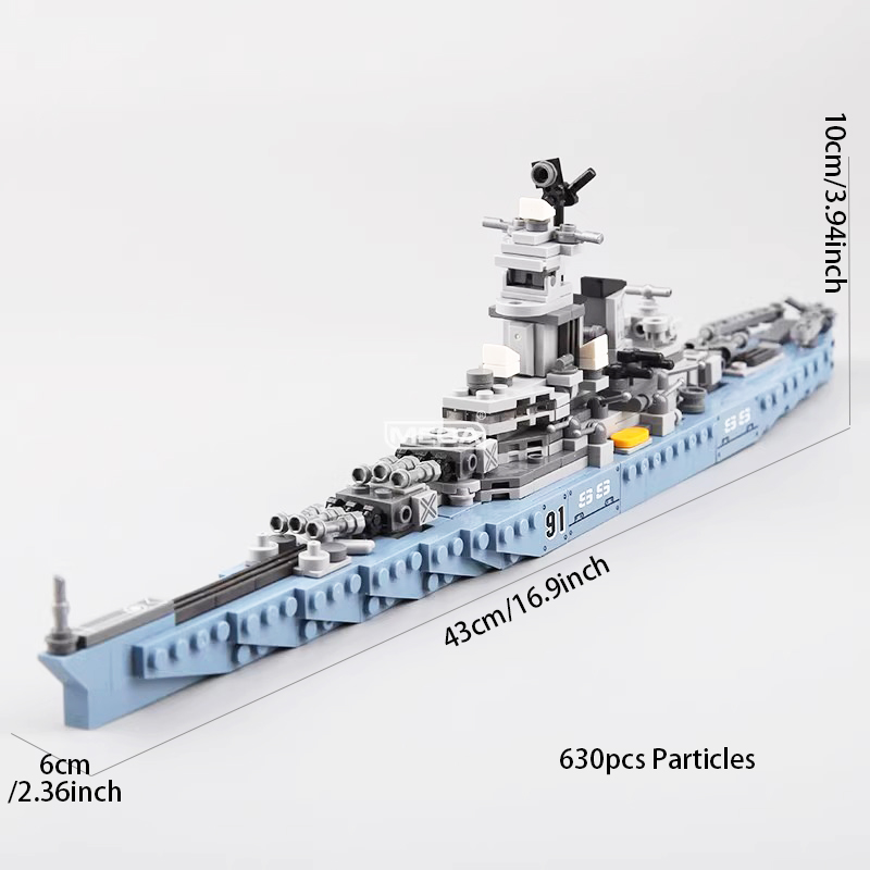 630ピース USSミズーリ BB-63 組み立てブロックキ - Model Kit Uss Missouri のレビューと価格