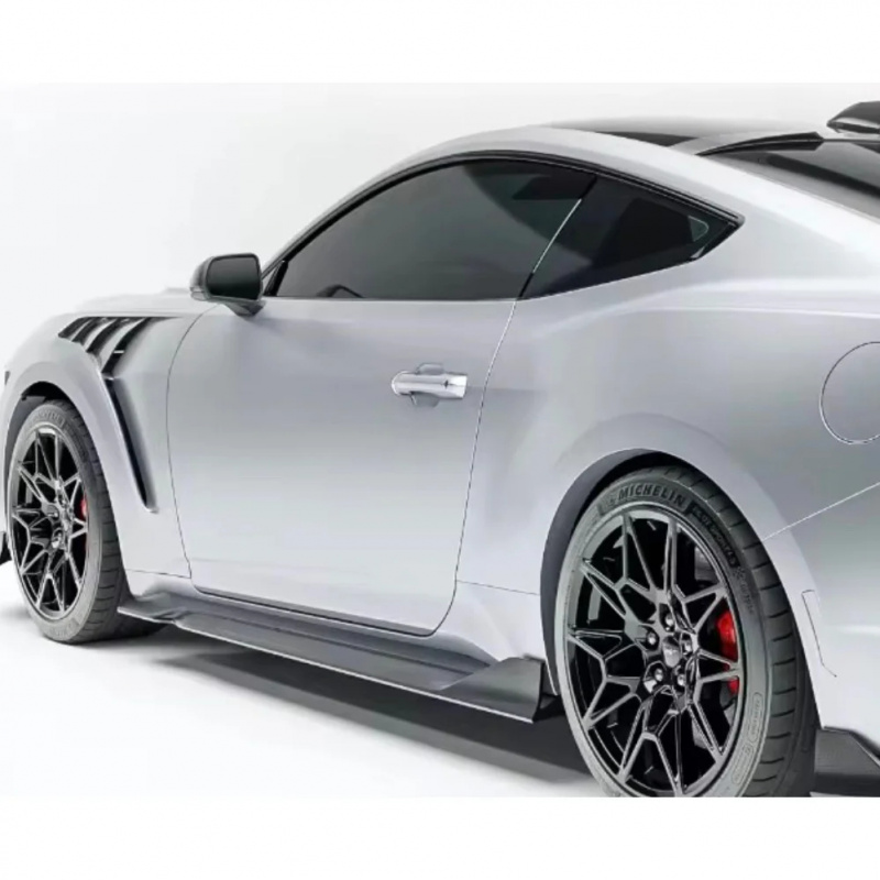 高品質カーボンファイバー製サイドスカート改造ボディキット、マ - Model Kit Mustang のレビューと価格