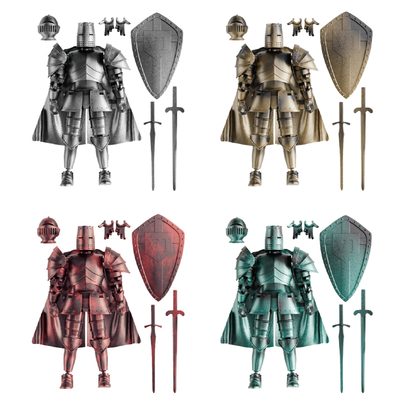 中世騎士多関節可動DIYアクションフィギュア武器戦士ロボット - Model Kit Knight のレビューと価格