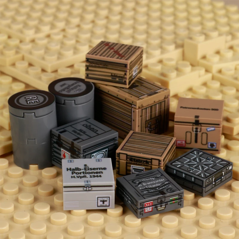 MOC第二次世界大戦軍事兵器印刷済み組み立てブロックキット武 - Model Kit Weapons のレビューと価格