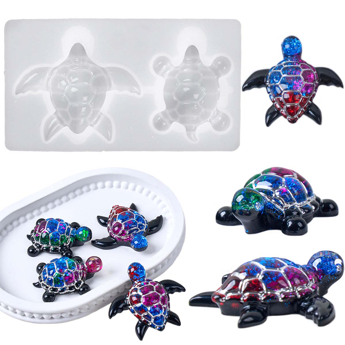 3D ウミガメキーホルダーシリコーン型 DIY 海洋テーマ動 - Model Kit Resin のレビューと価格