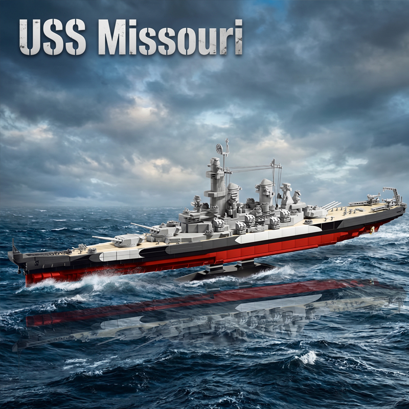 2568ピース USSミズーリ戦艦 組み立てブロックセット  - Model Kit Uss Missouri のレビューと価格