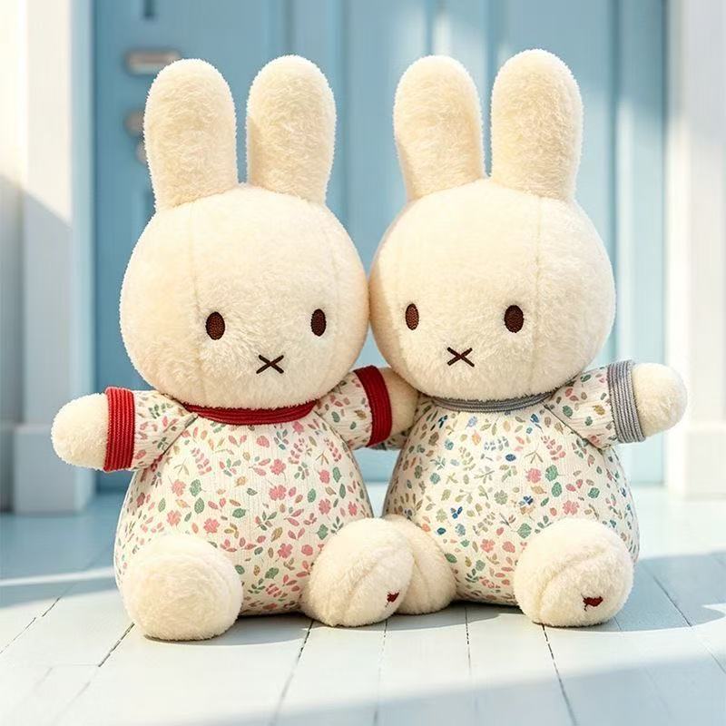 30 センチメートルかわいいミッフィーウサギ花柄ぬいぐるみ人 - Model Kit Anime のレビューと価格