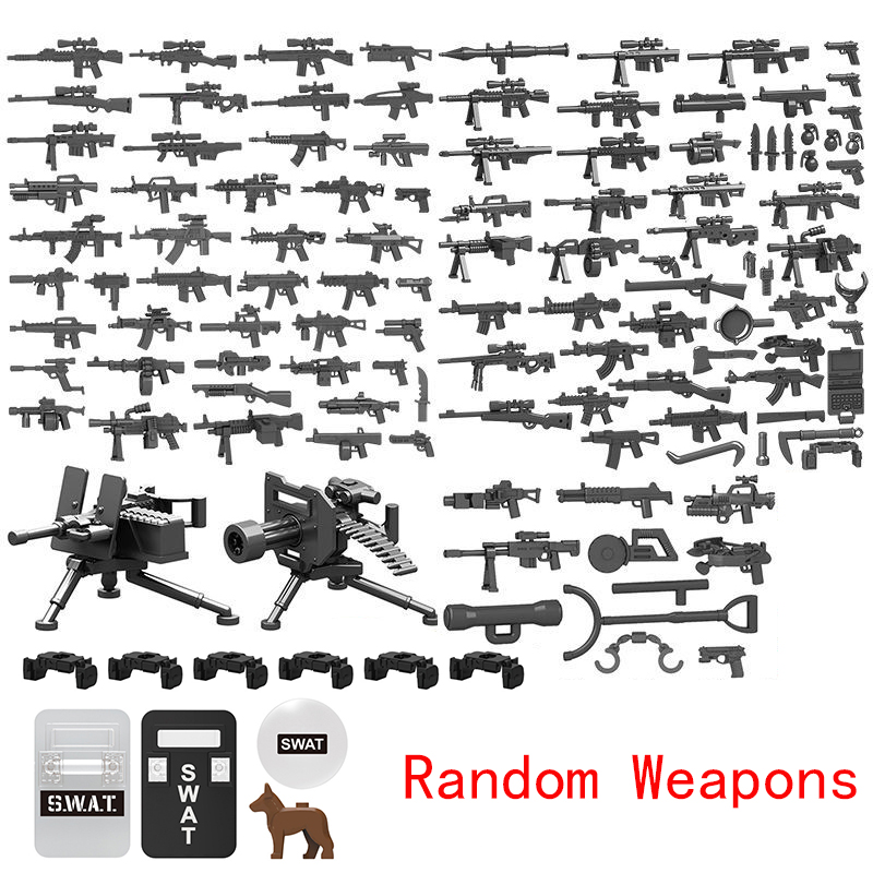 陸軍兵士警察SWAT軍事重兵器組み立てブロックモデルおもちゃ - Model Kit Weapons のレビューと価格