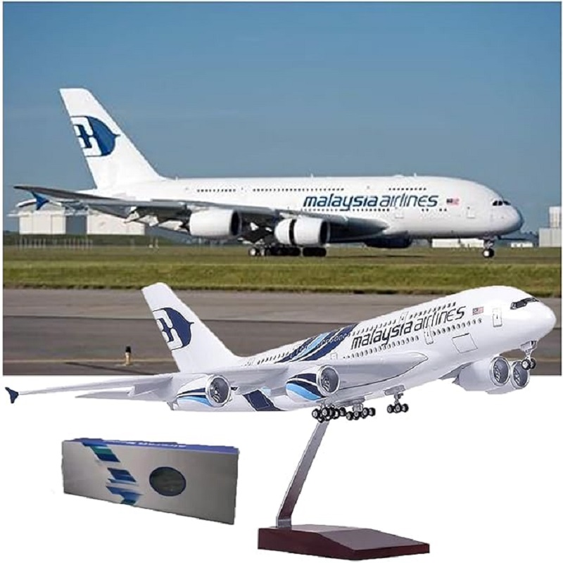 1:160 スケールマレーシア航空 A380 金属飛行機モデ - Model Kit Resin のレビューと価格