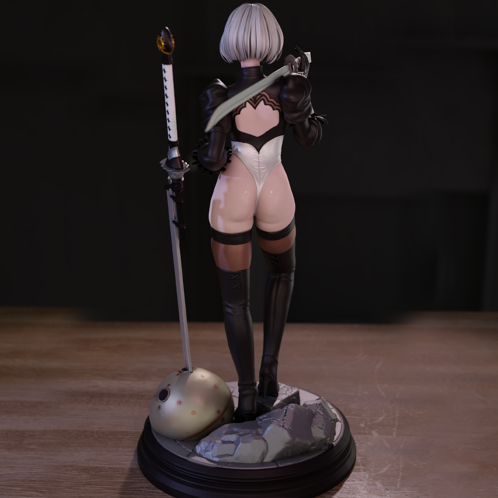 ミニチュアスタチュー,3Dプリント,未塗装のおもちゃ,Nie - Model Kit Nier Automata のレビューと価格